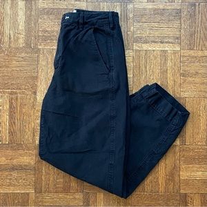 Everlane barrel chore ankle black pants